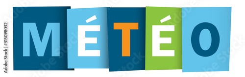 Typographie vecteur MÉTÉO