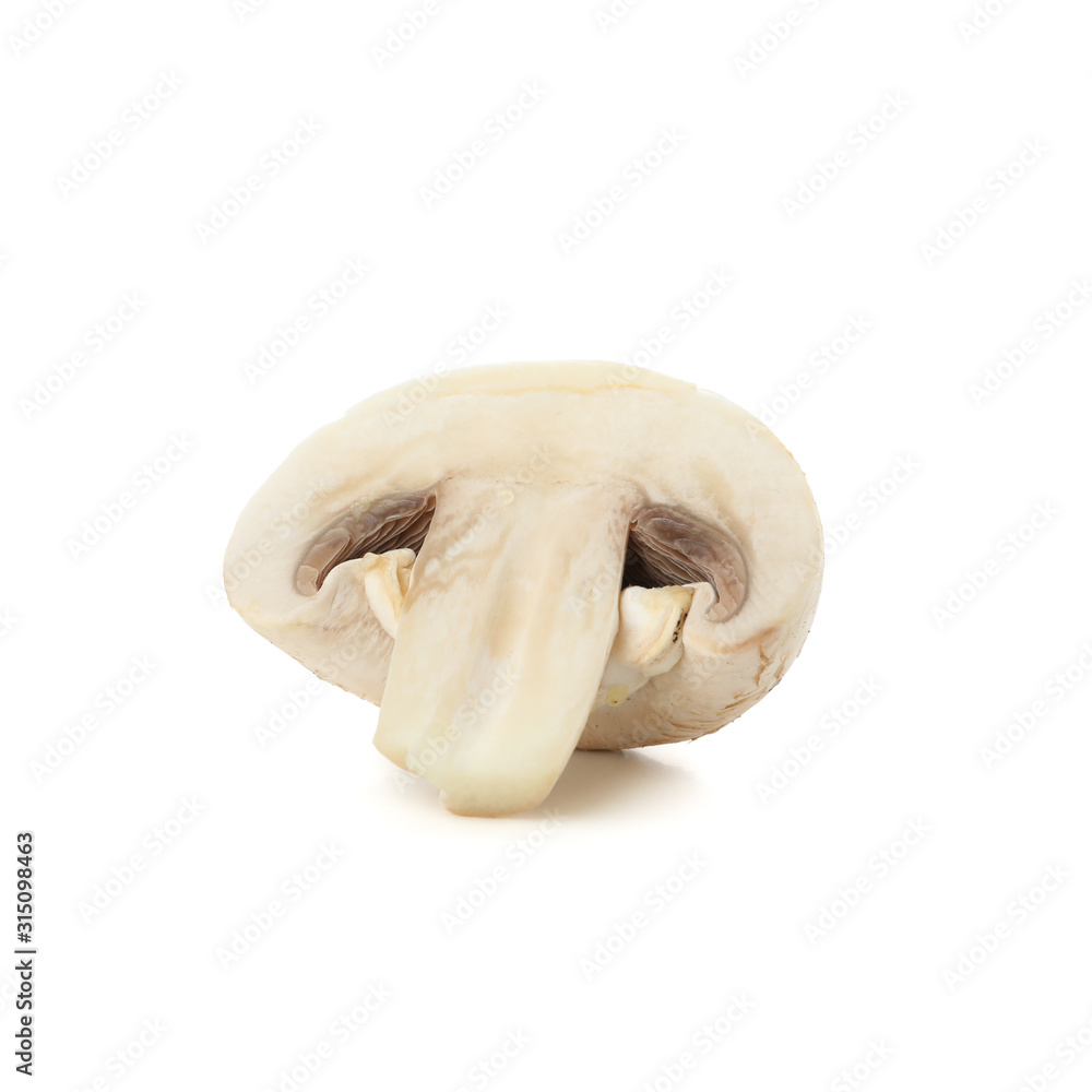 Fototapeta premium Сhampignon mushroom isolated on white background, close up