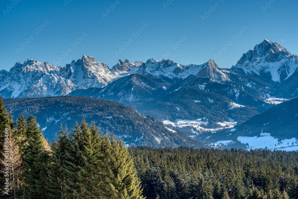 Fototapeta premium Snowy Dolomites