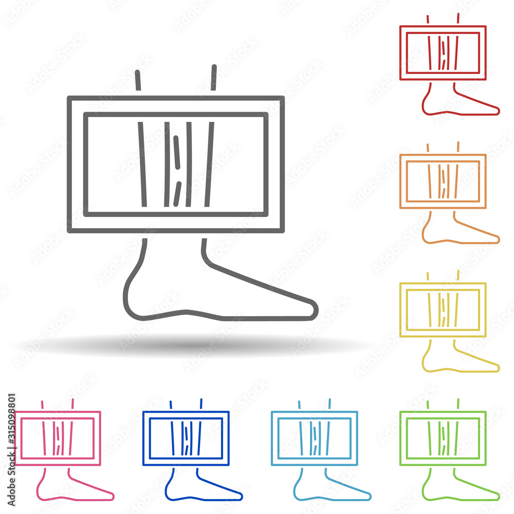 Obraz premium Medical technology, scan icon. Element of medical technology icon on white background