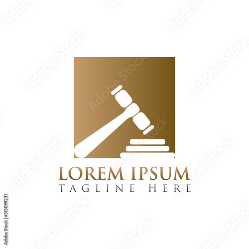 attorney and Law Firm Logo Design Vector Template
