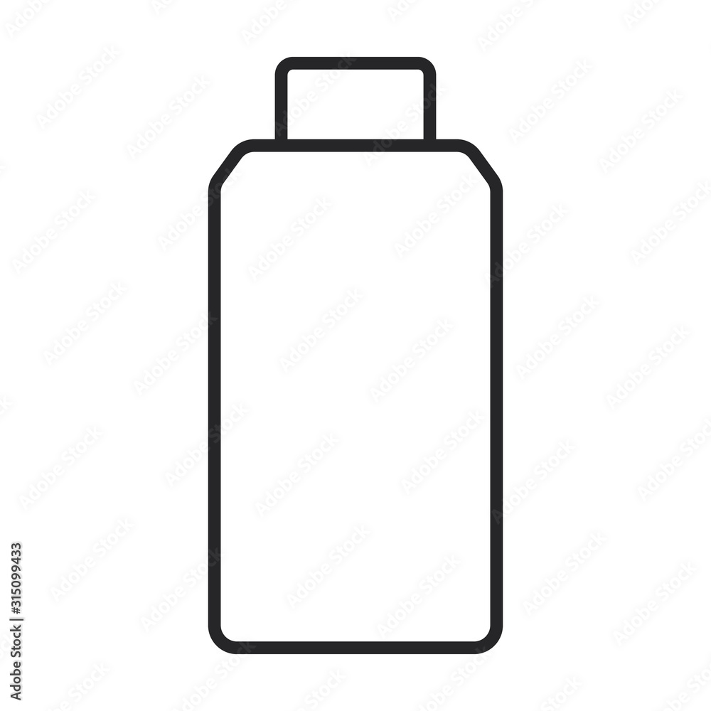 Detergent vector icon.Line vector icon isolated on white background detergent. Detergent vector icon.Line vector icon isolated on white background detergent.