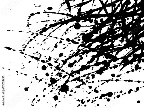 texture black ink japan background.Abstract Grunge Texture.