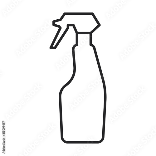 Clean product vector icon.Line vector icon isolated on white background clean product.