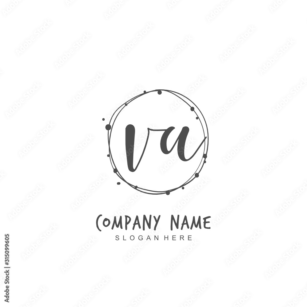 Handwritten initial letter V A VA for identity and logo. Vector logo template with handwriting and signature style. Handwritten initial letter V A VA for identity and logo. Vector logo template with handwriting and signature style.