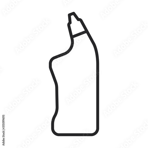 Detergent vector icon.Line vector icon isolated on white background detergent.