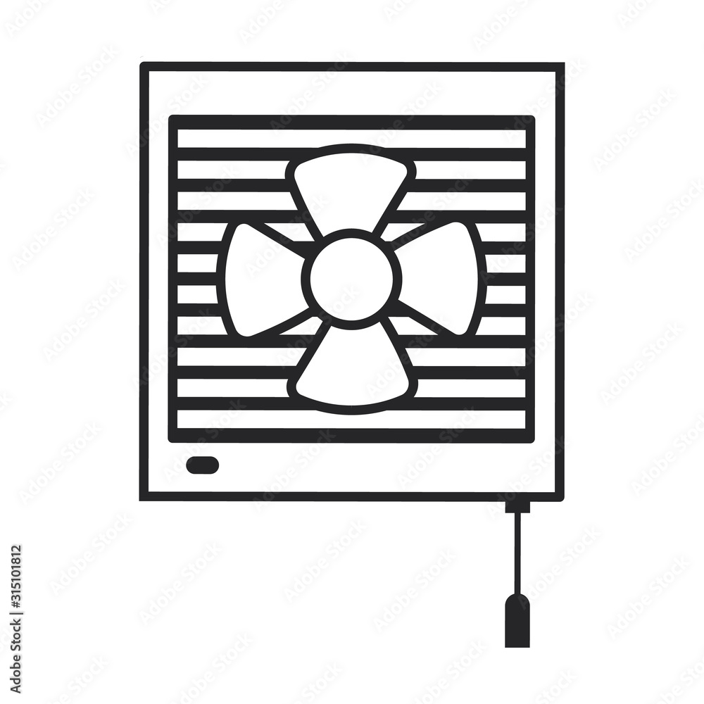 Ventilation vector icon.Line vector icon isolated on white background ventilation . Ventilation vector icon.Line vector icon isolated on white background ventilation .