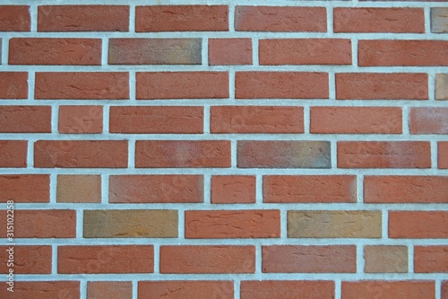 Vintage wall of facing brick, background