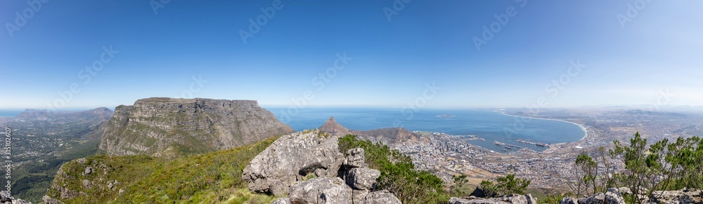 Panorama of Cape Town from Devils Peak