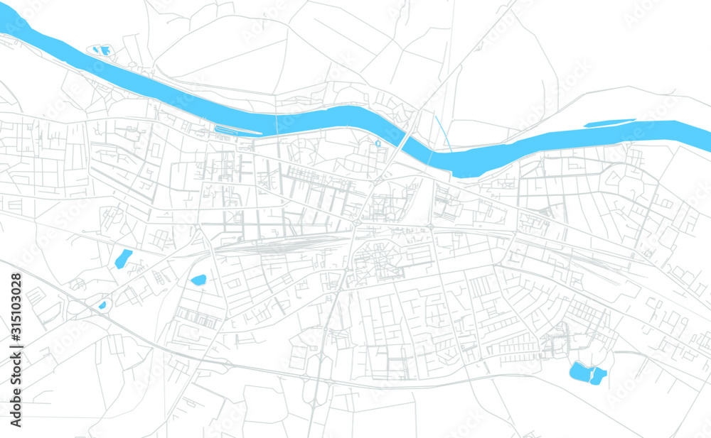 Osijek , Croatia bright vector map