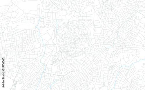 Nicosia , Cyprus bright vector map