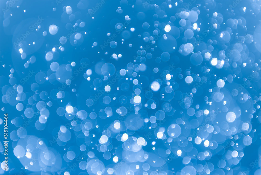 Abstract blue background with bokeh, bokeh background, sparkle bokeh background