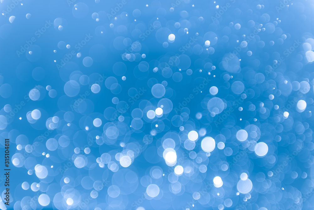 Abstract blue background with bokeh, bokeh background, sparkle bokeh background