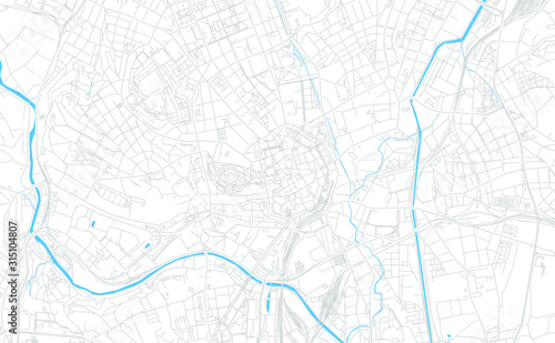 Brno, Czechia bright vector map