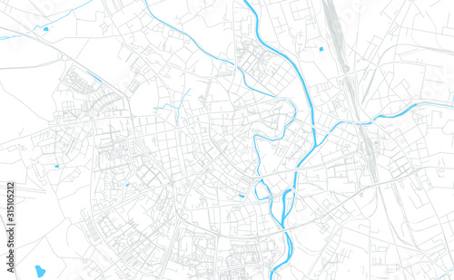 Olomouc, Czechia bright vector map