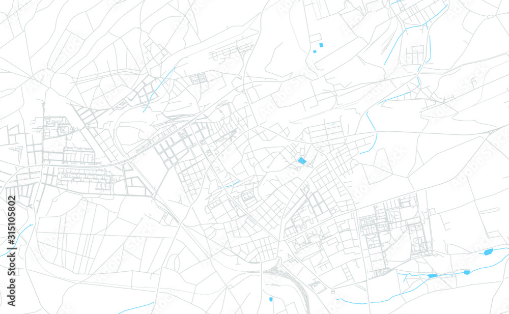 Kladno, Czechia bright vector map
