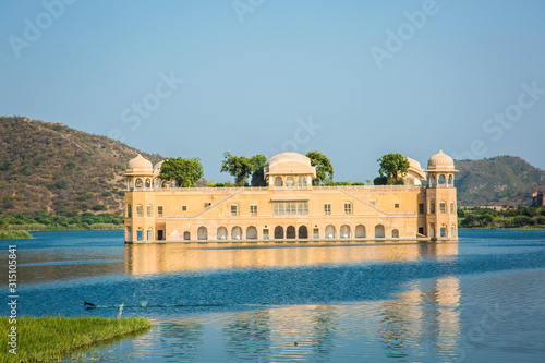 Jal Mahal monument in Jaipur, Rajasthan, India