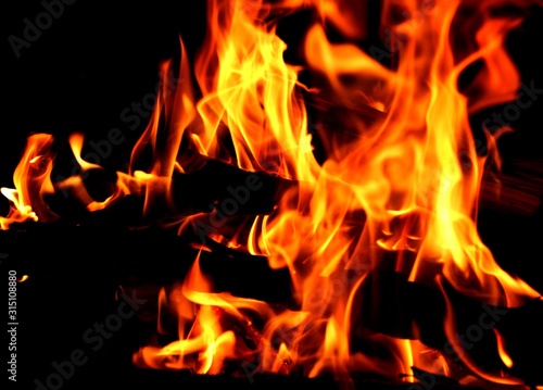 Burning fire