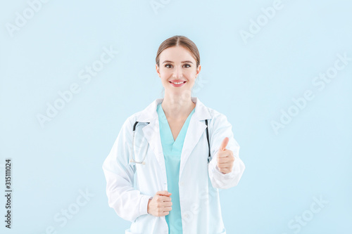 Portrait of female doctor s...