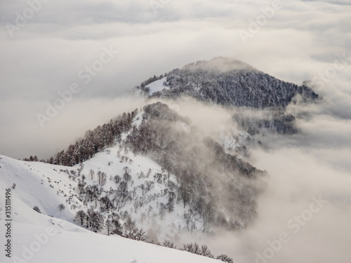 Winter over Val Grande National Park