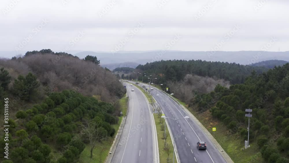 Trees and Highway Aerial View 2 Trees and Highway Aerial View 2