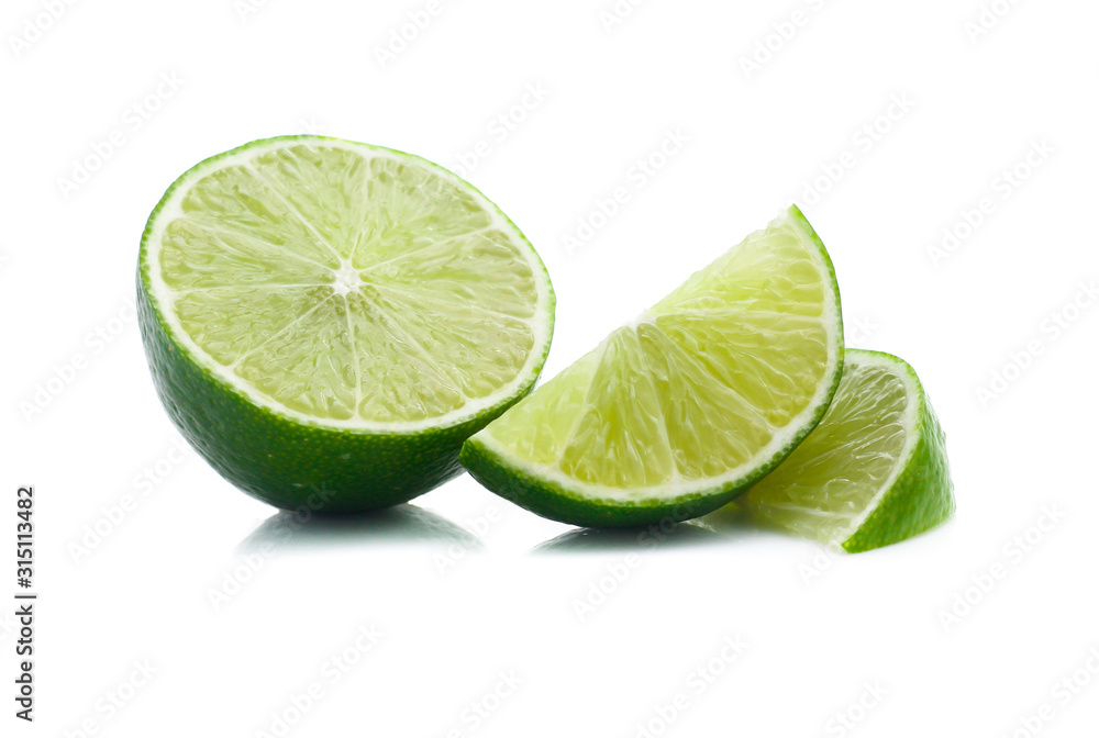 Lime isolated on white background Lime isolated on white background