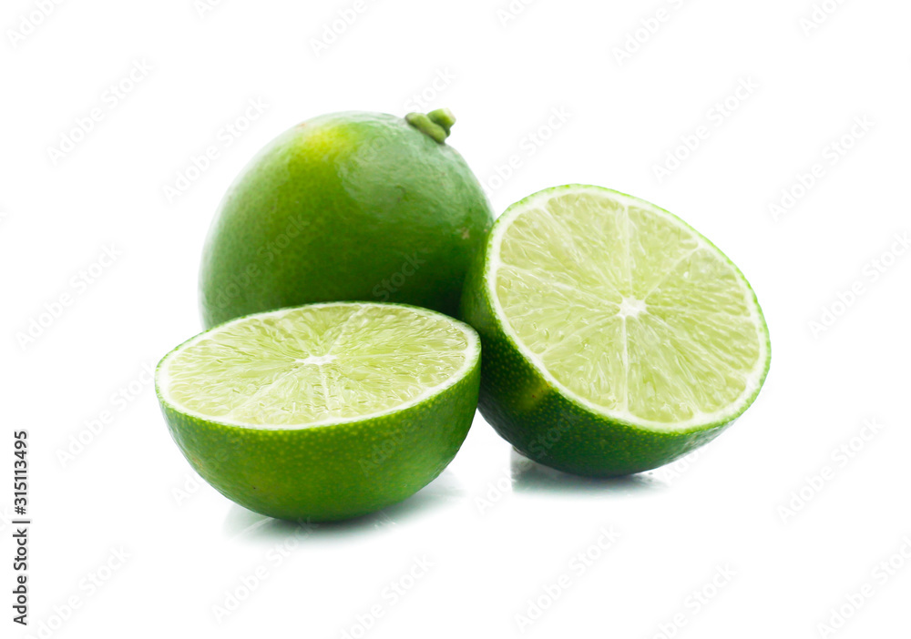 Lime isolated on white background Lime isolated on white background