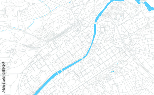Turku, Finland bright vector map
