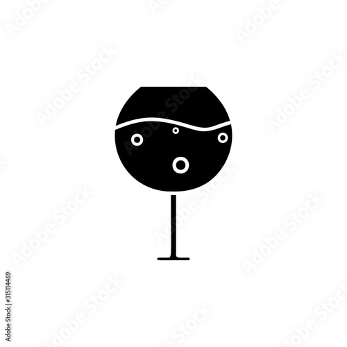 glass of cognac icon. Element of drinks icon for mobile concept and web apps. Thin line glass of cognac icon can be used for web and mobile. Premium icon on white background