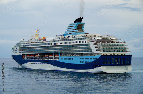 Dream vacation to the Greek Isles in the Mediterranean on luxury TUI Cruises cruise ship liner Marella Explorer 2 cruiseship vessel photo