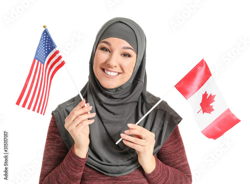 Beautiful Muslim woman with...