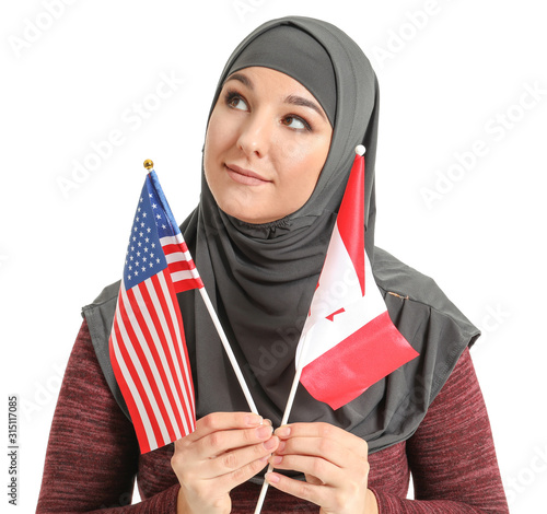 Beautiful Muslim woman with...