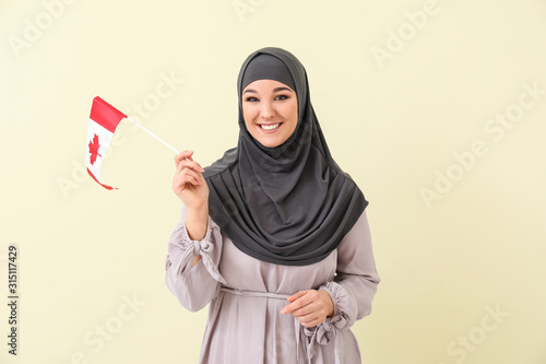 Beautiful Muslim woman with...