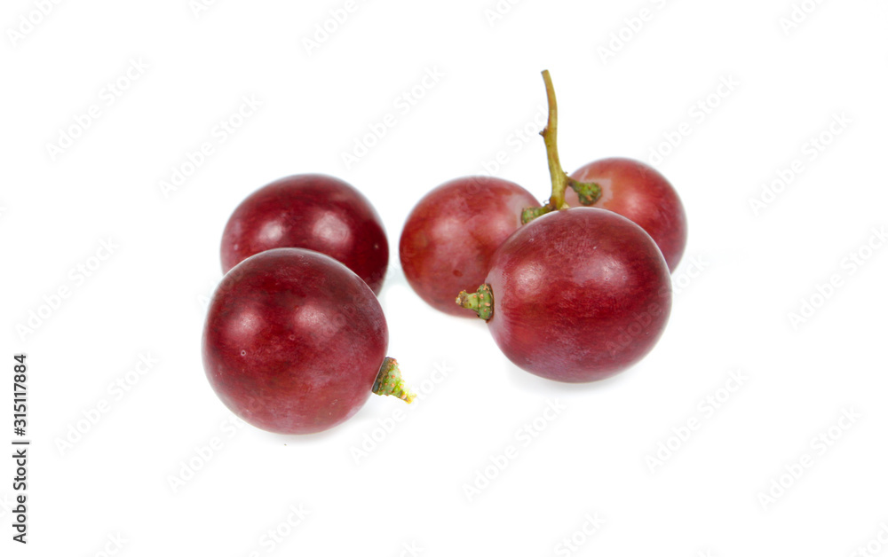 red grape isolated