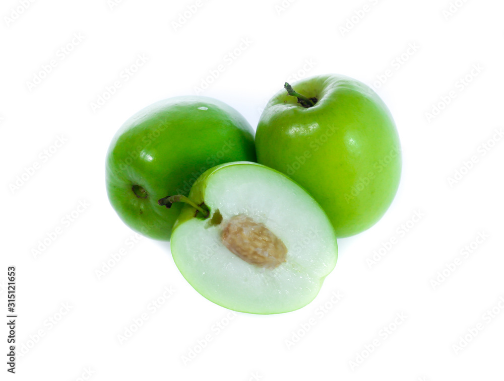Jujube isolated on white background Jujube isolated on white background