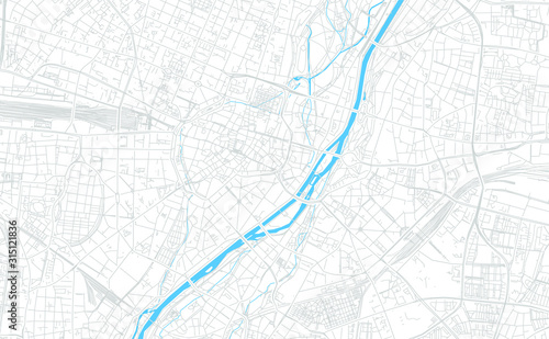 Munchen, Germany bright vector map