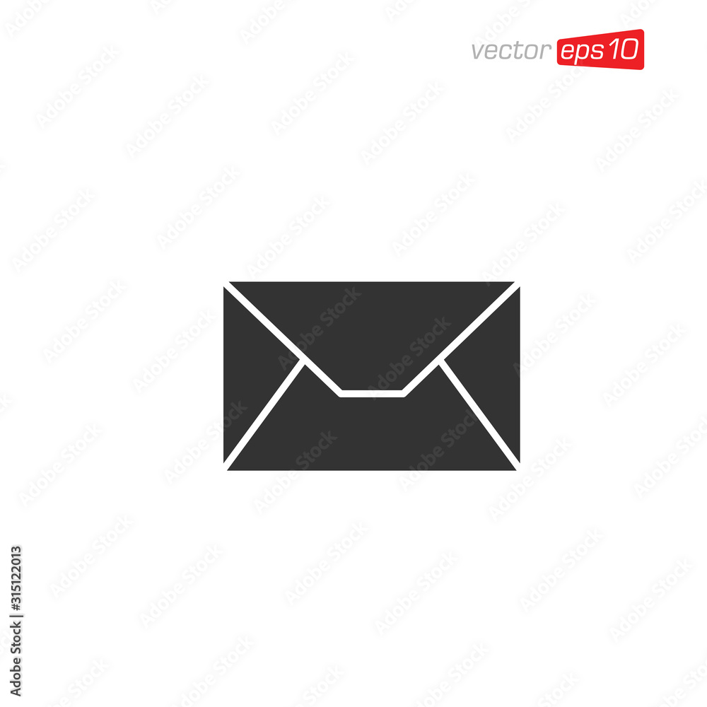 Envelope Message Icon Design Illustration Envelope Message Icon Design Illustration