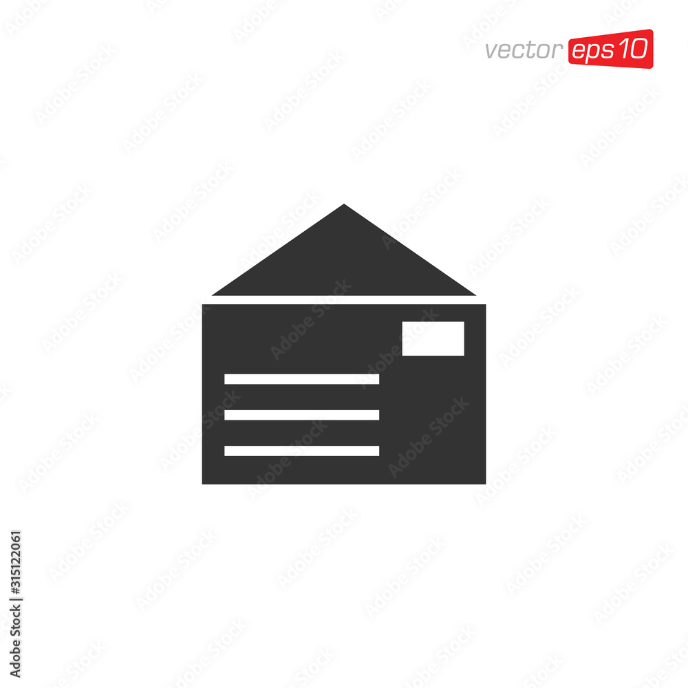 Envelope Message Icon Design Illustration Envelope Message Icon Design Illustration