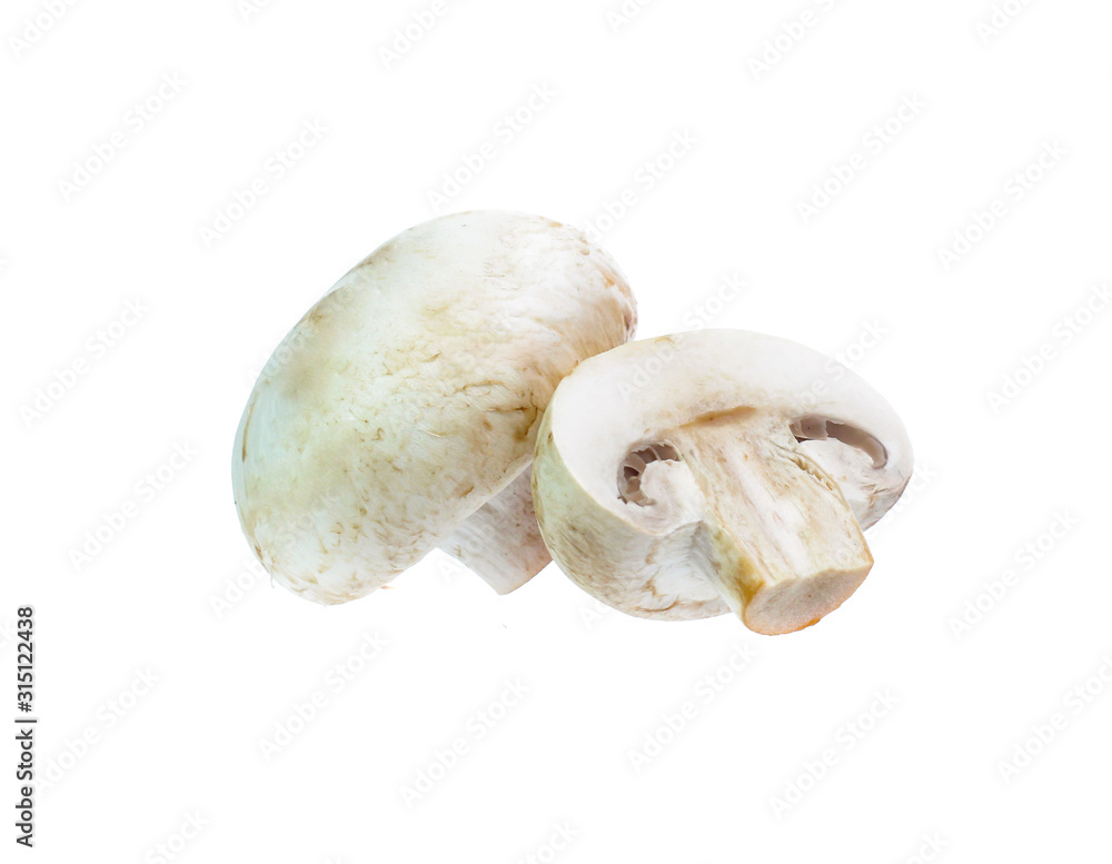 Fototapeta premium Mushroom champignon isolated on white background