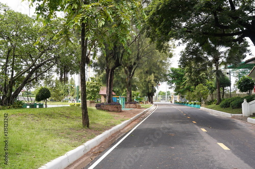 The public park is a place of government, local administrative unit. Make it a recreation place for people in various communities and cities. © seesulaijular