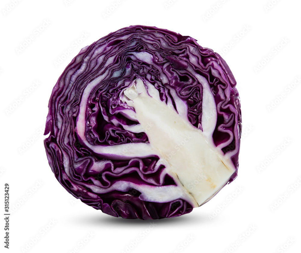 red cabbage isolated on white background red cabbage isolated on white background