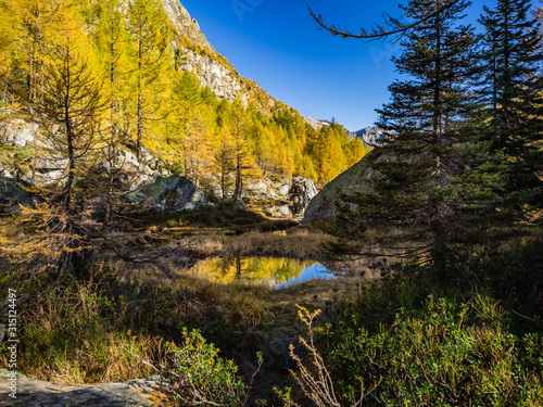 Lago delle Streghe in Alpe Veglia and Alpe Devero Natural Park
