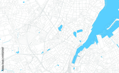 Kiel, Germany bright vector map