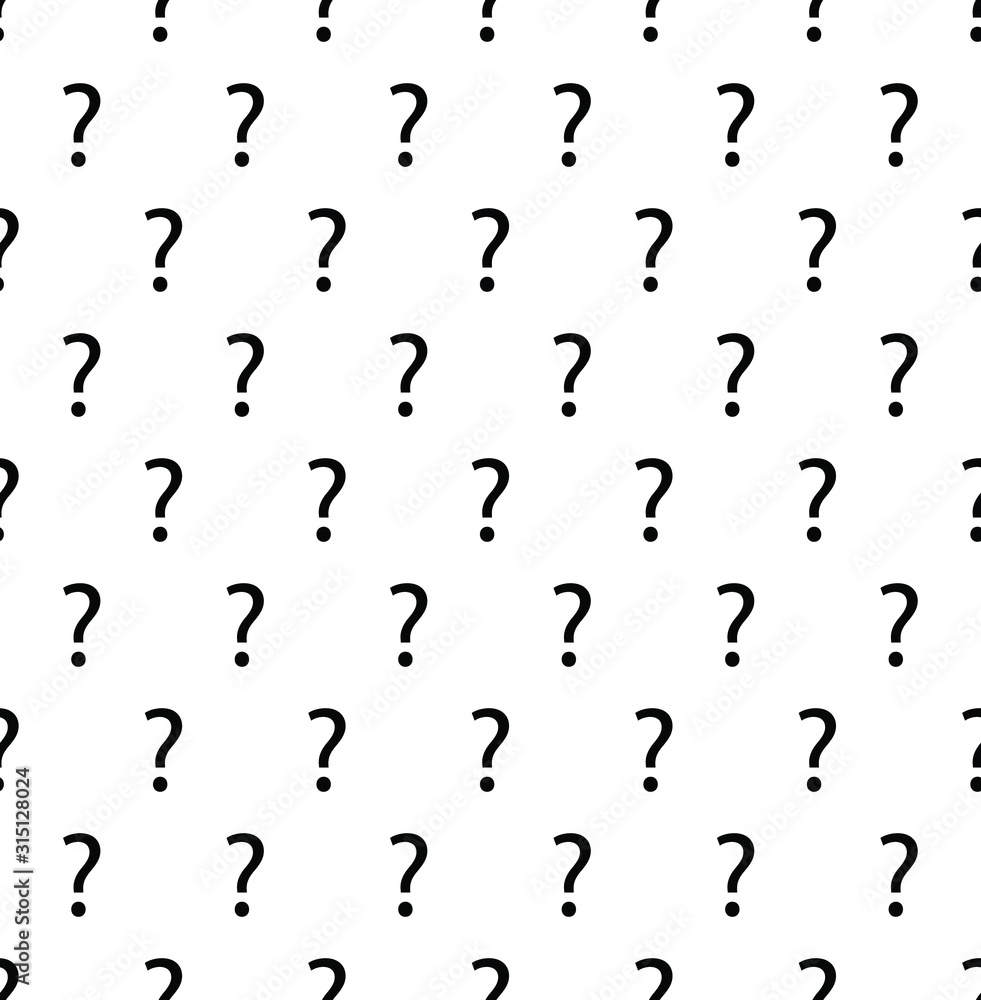 question mark Seamless background . vector black texture, pattern, wallpaper, textile question mark Seamless background . vector black texture, pattern, wallpaper, textile