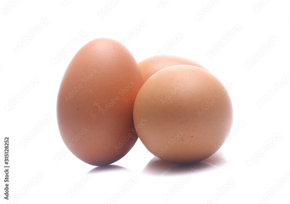 Eggs isolated on white background Eggs isolated on white background