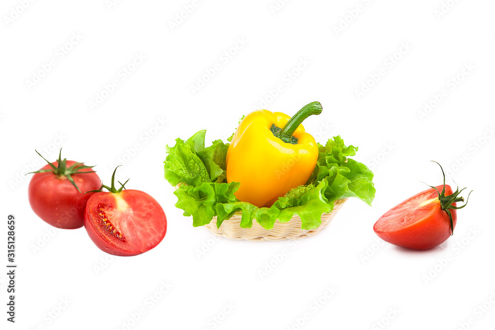 ripe fresh organic vegetables isolated on white background ripe fresh organic vegetables isolated on white background