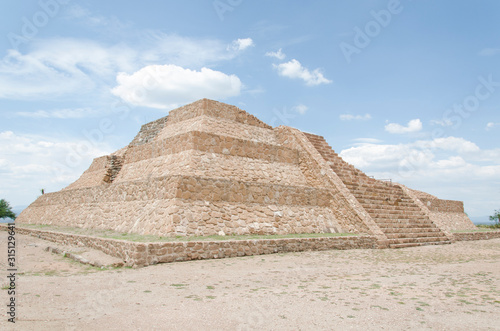Otomi pyramid at the Pahñu archaeological zone in Hidalgo, Mexico photo