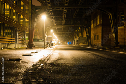 Old bridge construction  at Night  Berlin  Black and White  Gleisdreieck  Berlin City  Berlin at night  Gleisdreieck at Night  Black and White Photo  elevated railway in berlin germany