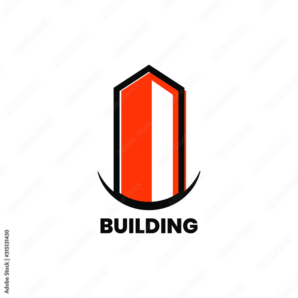 building logo like icon for business corporate, design template - vector illustration building logo like icon for business corporate, design template - vector illustration