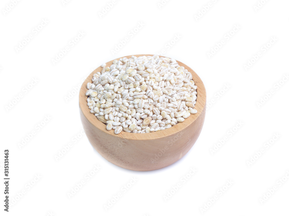 Barley grain isolated on white background Barley grain isolated on white background